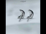 Crescent Studs Earrings