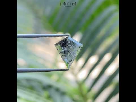 1.32 CT, 12.0 X 10.5 MM | Salt And Pepper Kite Cut Diamond