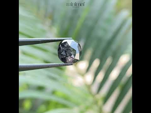 2.79 CT, 9.4 X 8.0 MM | Salt And Pepper Oval Cut Diamond