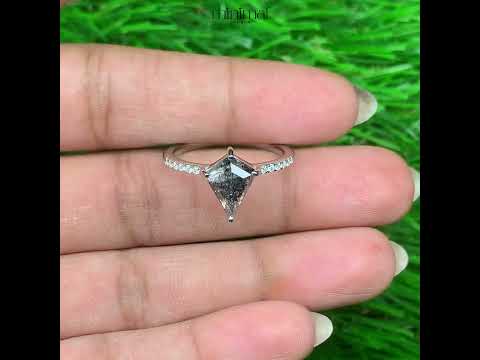 Kite Salt And Pepper Diamond Ring