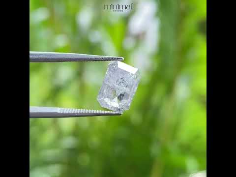 1.94 CT, 9.1 X 6.2 MM | Salt And Pepper Emerald Cut Diamond