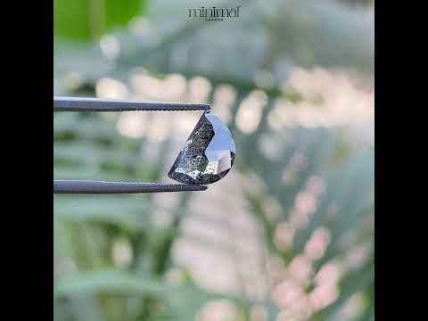 1.52 CT, 8.7 X 5.8 MM | Salt And Pepper Crescent Cut Diamond
