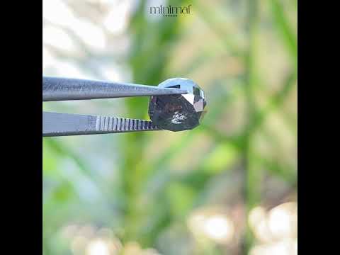 2.57 CT, 7.1 X 6.9 MM | Salt And Pepper Cushion Cut Diamond