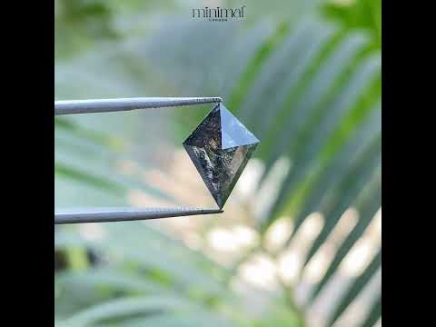 3.05 CT, 13.0 X 9.2 MM | Salt And Pepper Kite Cut Diamond