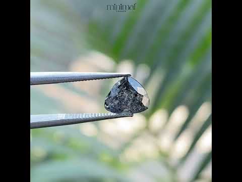 1.21 CT, 7.2 X 6.3 MM | Salt And Pepper Pear Cut Diamond