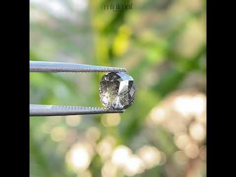 1.22 CT, 6.0 X 5.6 MM | Salt And Pepper Diamond | Cushion Cut Diamond