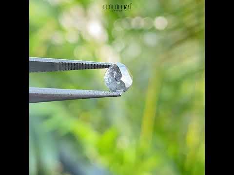 0.84 CT, 6.7 X 4.8 MM | Salt And Pepper Oval Cut Diamond