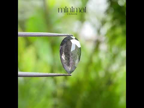 2.67 CT, 12.6 X 7.1 MM | Salt And Pepper Pear Cut Diamond