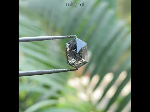 2.51 CT, 10.5 X 7.0 MM | Salt And Pepper Hexagon Cut Diamond