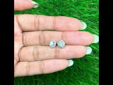 Cluster Earrings Halo Earrings