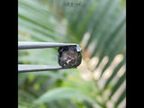 3.47 CT, 9.0 X 8.5 MM | Salt And Pepper Cushion Cut Diamond