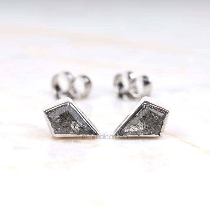 Rutilated Quartz Earring Pair