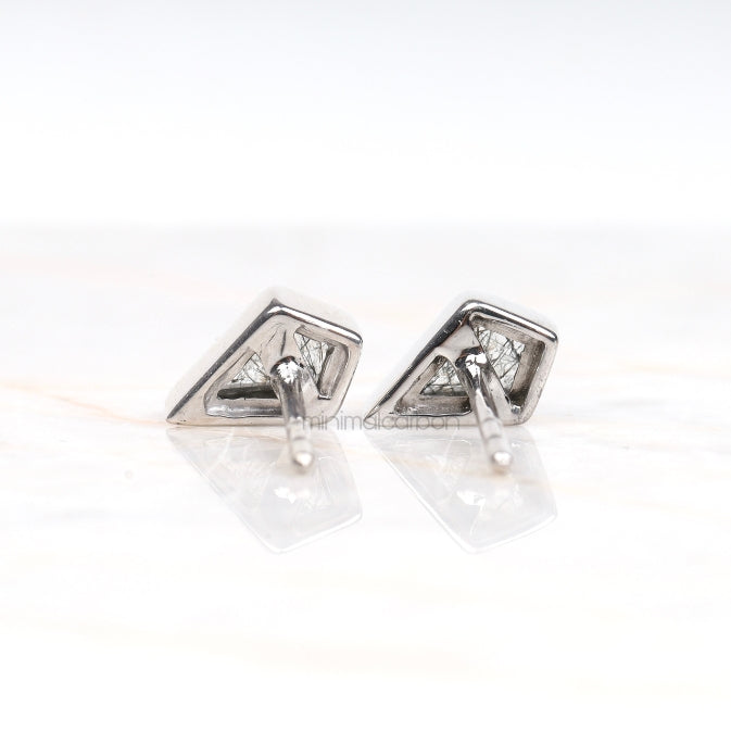 Rutilated Quartz Earring Pair