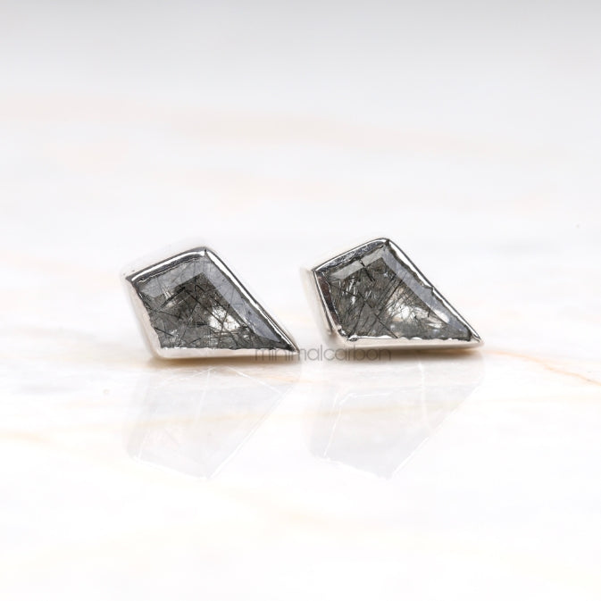 Rutilated Quartz Earring Pair
