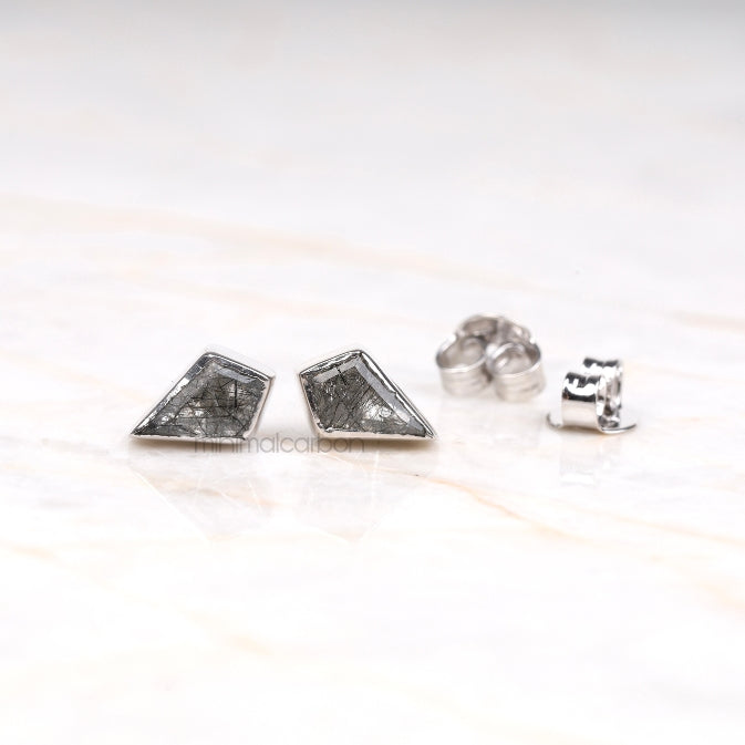 Rutilated Quartz Earring Pair