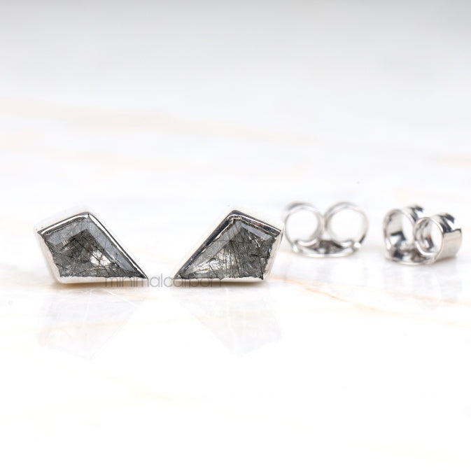 Rutilated Quartz Earring Pair