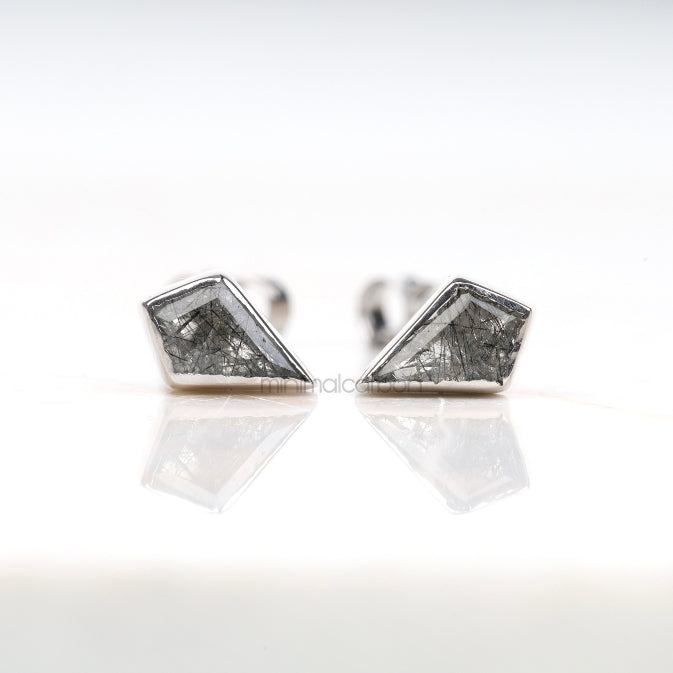 Rutilated Quartz Earring Pair