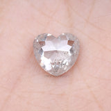 3.06 CT, 8.5 X 9.1 MM | Salt And Pepper Heart Shape Diamond - Minimal Carbon