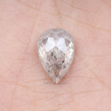 3.41 CT, 11.4 X 7.7 MM | Salt And Pepper Pear Cut Diamond - Minimal Carbon