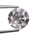0.62 CT, 5.3 MM | Salt And Pepper Round Brilliant Cut Diamond - Minimal Carbon
