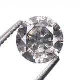 0.62 CT, 5.3 MM | Salt And Pepper Round Brilliant Cut Diamond - Minimal Carbon