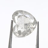 3.06 CT, 8.5 X 9.1 MM | Salt And Pepper Heart Shape Diamond - Minimal Carbon