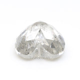 3.06 CT, 8.5 X 9.1 MM | Salt And Pepper Heart Shape Diamond - Minimal Carbon