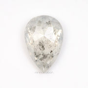 3.41 CT, 11.4 X 7.7 MM | Salt And Pepper Pear Cut Diamond - Minimal Carbon