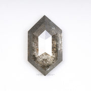 4.67 CT, 15.0 X 8.5 MM | Salt And Pepper Diamond | Hexagon Cut Diamond - Minimal Carbon