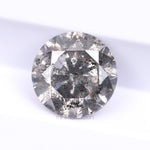 0.62 CT, 5.3 MM | Salt And Pepper Round Brilliant Cut Diamond - Minimal Carbon