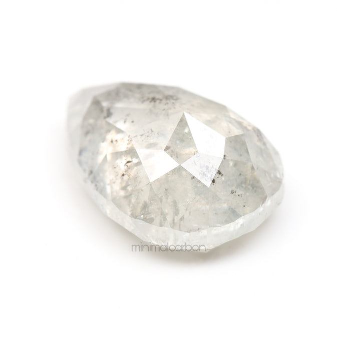 3.41 CT, 11.4 X 7.7 MM | Salt And Pepper Pear Cut Diamond - Minimal Carbon