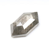 4.67 CT, 15.0 X 8.5 MM | Salt And Pepper Diamond | Hexagon Cut Diamond - Minimal Carbon