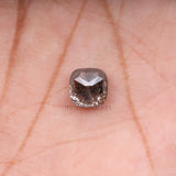 1.71 CT, 6.0 X 6.0 MM | Salt And Pepper Cushion Cut Diamond - Minimal Carbon