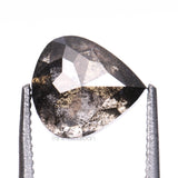 1.61 CT, 7.0 X 6.3 MM | Salt And Pepper Pear Cut Diamond