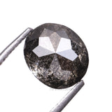 1.37 CT, 6.7 X 5.8 MM | Salt And Pepper Oval Cut Diamond