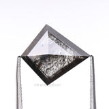 1.91 CT, 11.4 X 10.0 MM | Salt And Pepper Kite Cut Diamond - Minimal Carbon