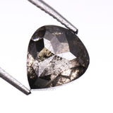 1.61 CT, 7.0 X 6.3 MM | Salt And Pepper Pear Cut Diamond