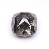 1.71 CT, 6.0 X 6.0 MM | Salt And Pepper Cushion Cut Diamond - Minimal Carbon