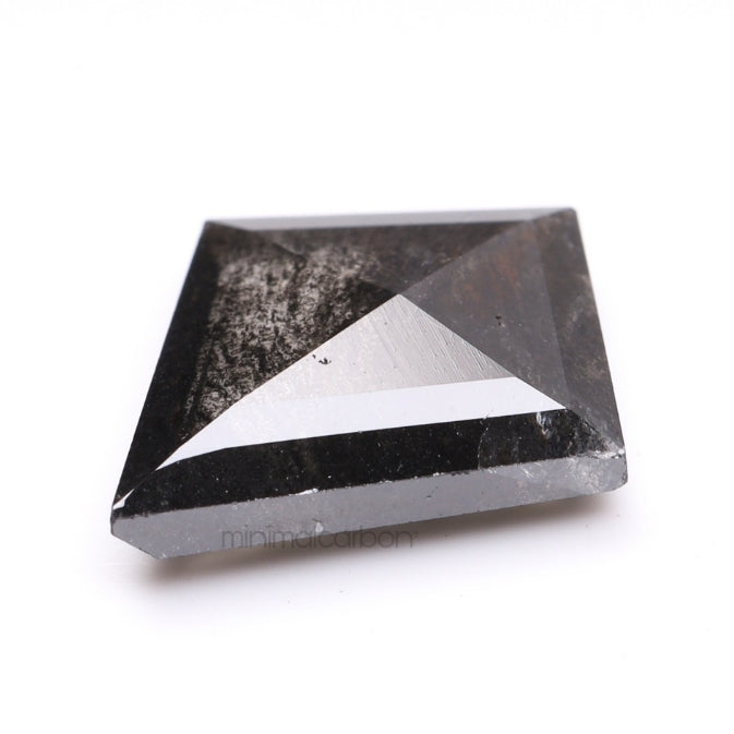 1.91 CT, 11.4 X 10.0 MM | Salt And Pepper Kite Cut Diamond - Minimal Carbon
