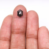 1.32 CT, 8.2 X 5.5 MM | Salt And Pepper Hexagon Cut Diamond - Minimal Carbon