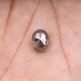 2.16 CT, 8.0 X 6.1 MM | Salt And Pepper Oval Cut Diamond