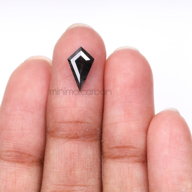 1.97 CT, 12.0 X 7.2 MM | Salt And Pepper Kite Cut Diamond - Minimal Carbon