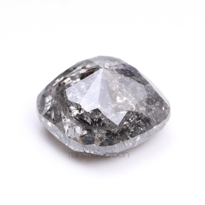 2.01 CT, 7.0 X 7.0 MM | Salt And Pepper Cushion Cut Diamond