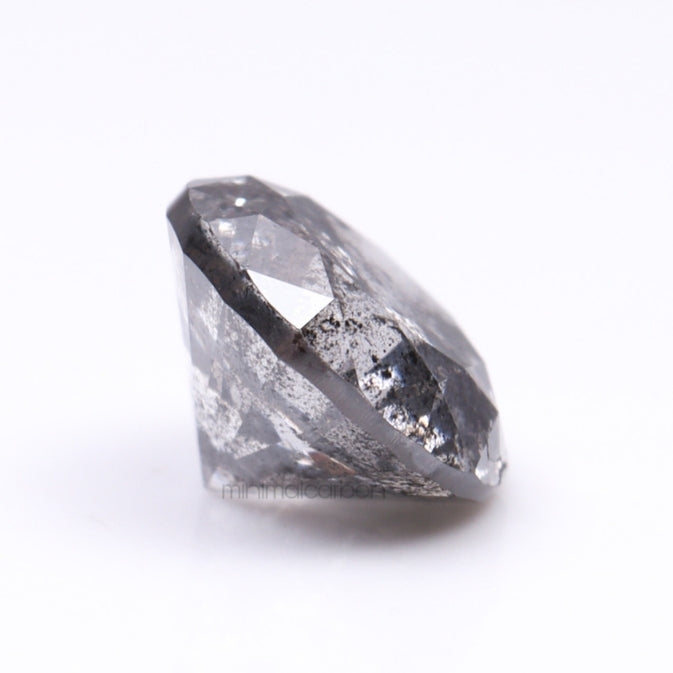 0.66 CT, 5.4 MM | Salt And Pepper Round Brilliant Cut Diamond