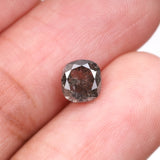 1.22 CT, 6.0 X 5.6 MM | Salt And Pepper Diamond | Cushion Cut Diamond - Minimal Carbon