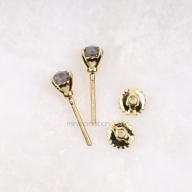 Claw Prong Stud Earrings