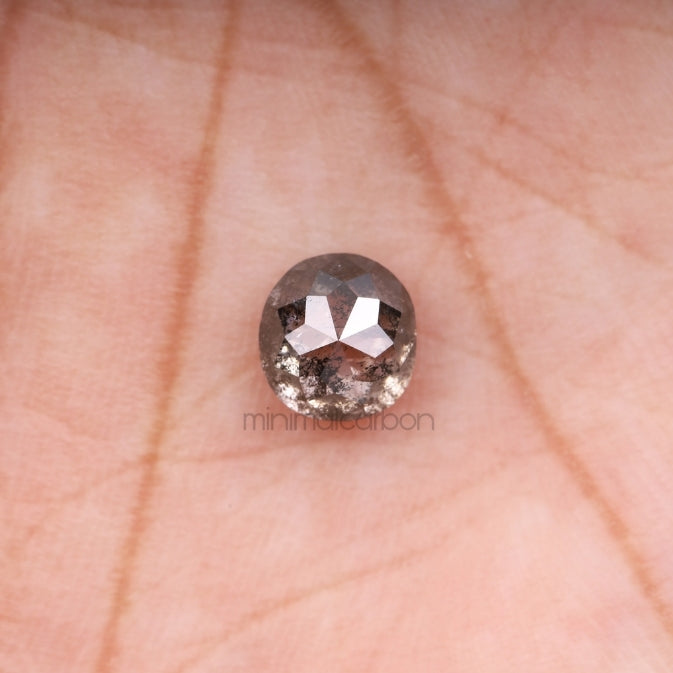 1.48 CT, 6.2 X 5.8 MM | Salt And Pepper Cushion Cut Diamond