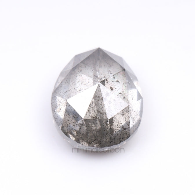 1.73 CT, 7.5 X 6.3 MM | Salt And Pepper Pear Cut Diamond