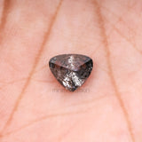 1.21 CT, 7.2 X 6.3 MM | Salt And Pepper Pear Cut Diamond - Minimal Carbon