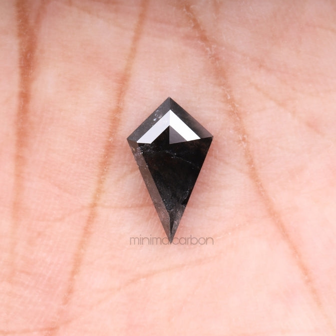 1.97 CT, 12.0 X 7.2 MM | Salt And Pepper Kite Cut Diamond - Minimal Carbon